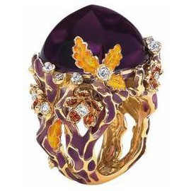 Dior-DIOR Diorella ring-Golden,Purple,Yellow