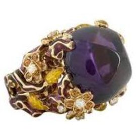 Dior-DIOR Diorella ring-Golden,Purple,Yellow