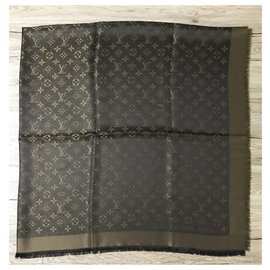 Louis Vuitton-Scialle Louis Vuitton Shine marrone-Marron