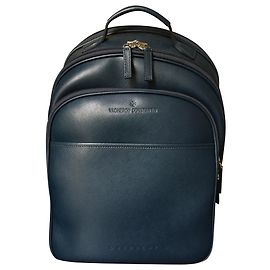 Sac à dos cuir Montblanc Bleu Marine