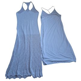 Autre Marque Extart & Pano Baumwollkleid Creme Roh