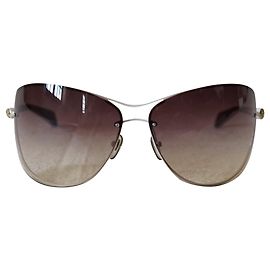 Gafas de sol extragrandes Alexander McQueen marrón degradado Multicolor