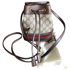 Balde de mini ophidia Gucci Marrom