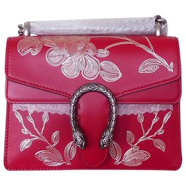 Gucci-Bolsa de edição limitada GUCCI Dionysus Embroidery-Vermelho