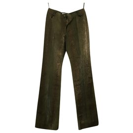 Christian Dior Pantalon Dior défilé A/H 2001 Vert olive