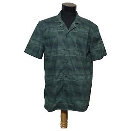 Camisa Won Hundred de algodão verde de manga curta L Verde
