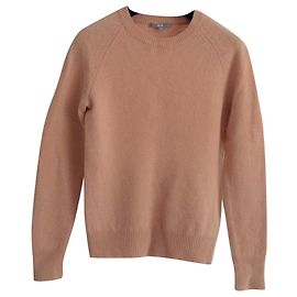 uniqlo 100% Wollpullover mit Rundhalsausschnitt in Kamelbraun. Größe XS. Braun Karamell