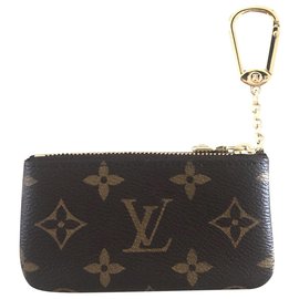 Louis Vuitton-Portachiavi Louis Vuitton in tela monogram-Marrone