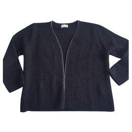 Rodier-Gilet facon tricot-Noir