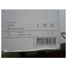 Iro-IRO Tacones de potro rojo muy buen estado T40-Roja