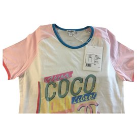 Chanel-T-shirt collezione Coco Cuba Cruise-Bianco