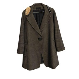 Autre Marque Abrigo de algodón HANU Y Heather Gris Gris