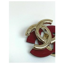 Chanel-Cierre CHANEL CC Turnlock de metal dorado-Gold hardware