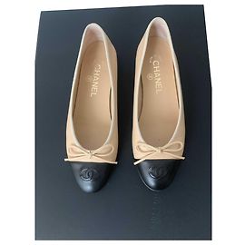 Chanel Sapatilhas de ballet Bege