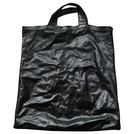Comme Des Garcons Vintage Leder Shopper Schwarz