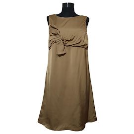 Parosh Beige Wool and Viscose Dress Size S Beige