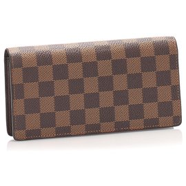Louis Vuitton-Louis Vuitton Brown Damier Ebene Brazza-Brown