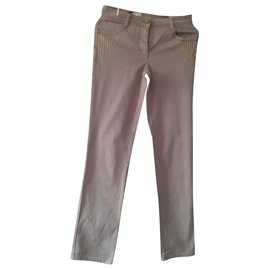 Autre Marque Calça MADELEINE de algodão bege Bege