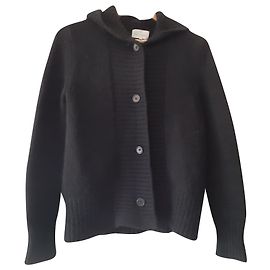 Veste à capuche Eric Bompard en cachemire noir Noir