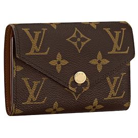 Carteira Louis Vuitton Victorine Monogram Canvas Marrom Marrom