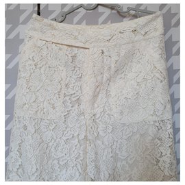 Ganni-Un pantalon, leggings-Blanc