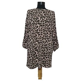 Baum und Pferdgarten Leopard Print Viscose Tunic Top Multiple colors Leopard print