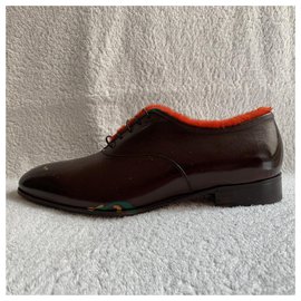 Salvatore Ferragamo-Andy Warhol derbies-Brown