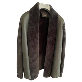 LANVIN Grau Olivgrün
