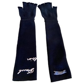 Jean Paul Gaultier-Gloves mittens-Black