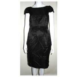 Moschino Cheap And Chic-Moschino black silk dress-Black