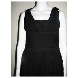 Temperley London-Temperley black silk dress-Black