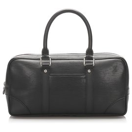 Louis Vuitton-Louis Vuitton Black Epi Vivienne Long MM-Black