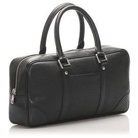 Louis Vuitton-Louis Vuitton Black Epi Vivienne Long MM-Black