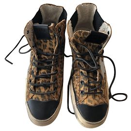 Haut haut Vstar par Golden Goose Noir Imprimé léopard