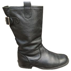 Agnès b. Agnes B boots. P 39 Black