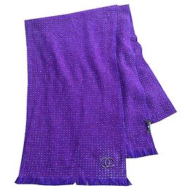 Chanel Lenços Roxo