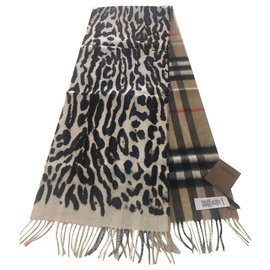 Sciarpa BURBERRY double-face cachemire Multicolore