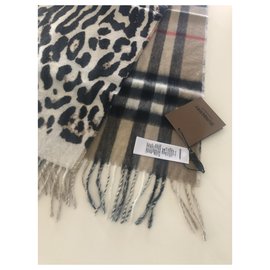 Burberry-BURBERRY lined-face cashmere scarf-Multiple colors