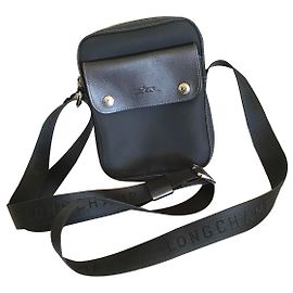 Longchamp Clutch-Taschen Anthrazitgrau