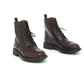 Church's-ANGELINA BURGUNDY FR38-Dark red