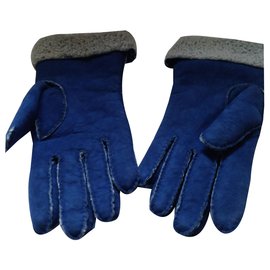Hermès-Gloves-Dark blue