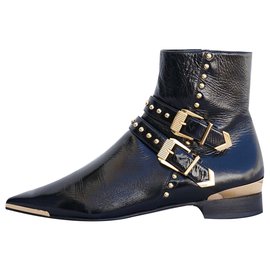 Versace Botines Negro