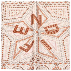 Fendi-Fendi White Printed Silk Scarf-White,Multiple colors