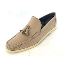 Mocasines Bally de cuero beige con borla Beige
