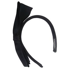 Chanel fascia per capelli Nero