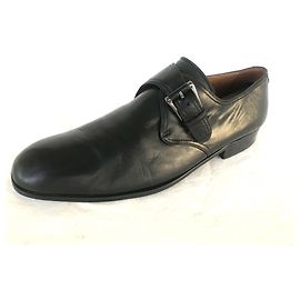 Autre Marque Mocassins Magnanni de couro preto com fivela Preto
