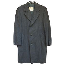 vintage Aquascutum coat in pure cashmere 48 Dark grey
