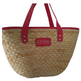 Bolsa de playa Escada Roja Beige