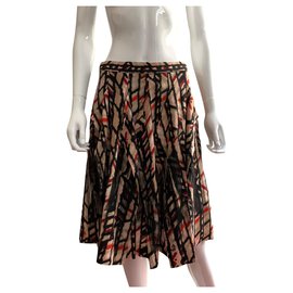 Bottega Veneta-Printed silk crepe skirt-Multiple colors