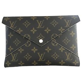 Louis Vuitton Kirigami Clutch Brown Cloth Brown